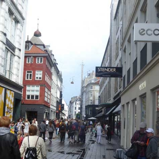 Shopping in main cities in Denmark